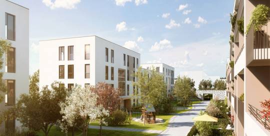 Service für Bauträger: Ausstattungsmanagement, Sonderwunschabwicklung und Käuferbetreuung durch Site Interiors, Bauvorhaben Gartenstadt Home München